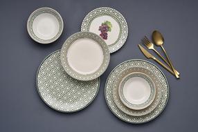 Lõunaserviis Hermia Knotted, keraamiline, mitmevärviline, 24 tk.
