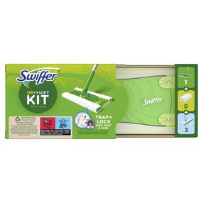 Набор для мытья полов Swiffer, пластик, белый цв./зеленый цв.