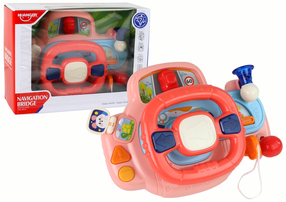 Izglītojoša stūre Huanger Steering wheel, 8 cm, rozā krās.