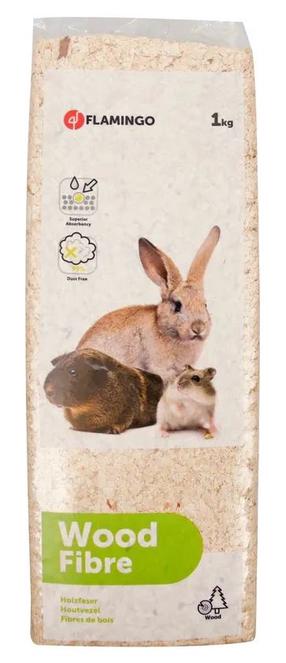 Zāģu skaidas grauzējiem Flamingo Wood Fibre 1031029, 1 kg
