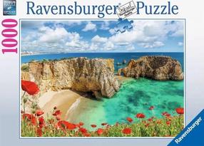 Dėlionė Ravensburger Portugal Poppies In The Algarve, 50 cm x 70 cm, 1000 vnt., įvairių spalvų