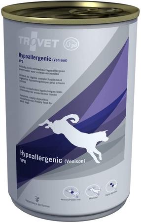 Влажный корм для собак Trovet Hypoallergenic, дичь, 0.4 кг