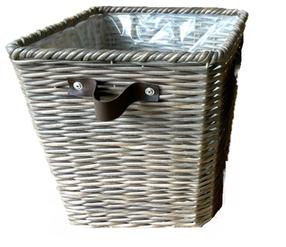 Puķu pods Square 101058, polirotangs, Ø 28 cm, bēša krās.