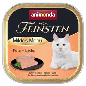 Mitrā kaķu barība Animonda Vom Feinsten Mildes Menu, tītara gaļa/lasis, 0.1 kg