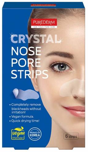 Очищающие полоски для лица Purederm Crystal, 6 шт.