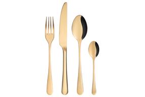 Söögiriistade komplekt Maku Kitchen Life, kuldne v., 16 tk.