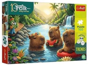 Dėlionė Trefl Capybara, 41 cm x 27 cm, 160 vnt.
