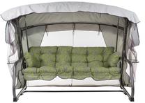Lauko sūpynės Patio Ravenna G032-22PB, antracito sp./žalia sp., 209 cm x 132 cm x 171 cm