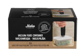 Набор вакуумных контейнеров Maku 614530, 21 см x 15 см, 2 шт.
