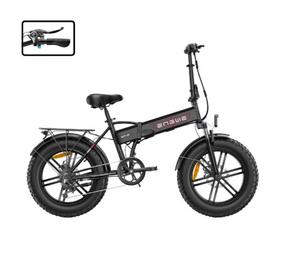 Электрический велосипед Engwe EP-2 Boost + accelerator, 20″, 750 Вт, 13 Ач, черный цв.