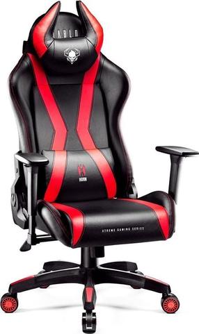 Žaidimų kėdė Diablo X-Horn 2.0 King Size, 52 x 61 x 133 - 141 cm, juoda sp./raudona sp.