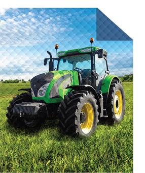 Lovatiesė Tractor NHLA-41, mėlyna sp./žalia sp., 170 cm x 210 cm