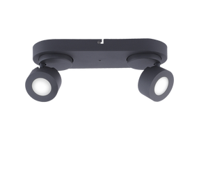 Светильник потолочный и стенной Trio Sancho 850110232, LED, 3000 - 5000 °К, 2 x 3 Вт, черный цв. / черный цв.