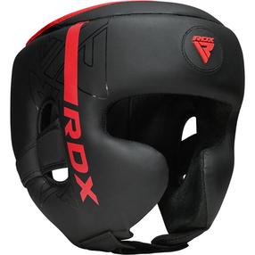 Boksa ķivere RDX Head Guard F6 HGR-F6MR-M, melna krās./sarkana krās., M