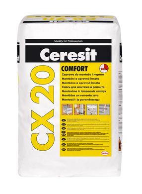Mišinys Ceresit CX 20 Comfort, remontinis, šviesiai pilka sp., 20 kg