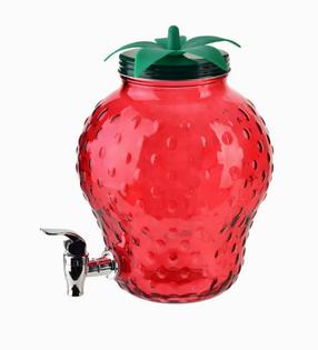 Indas su kraneliu Mondex Pakiet, stiklas, 4 l, raudona sp.