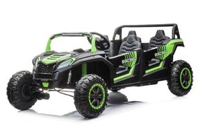 Bērnu elektroauto Lean Toys A033, melna krās./zaļa krās.