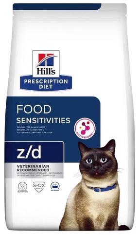Kuiv kassitoit Hill's Prescription Diet Food Sensitivities z/d, 1.5 kg