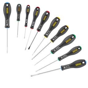 Skrūvgriežu komplekts Stanley FatMax FMHT0-62128, krustiņš/plakans, 10 gab.