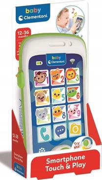 Žaislinis telefonas Clementoni Touch & Play, 2 cm, įvairių spalvų