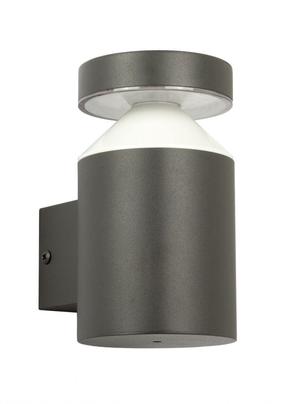 Sieninis lauko šviestuvas Su-Ma Delta, 6W, LED, IP44, tamsiai pilka sp., 8.9 cm x 15.6 cm