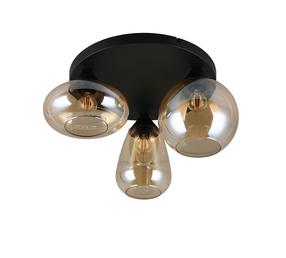 Светильник потолочный Trio Lumina 617030313, E14, 3 x 10 Вт, янтарный цв. / черный цв.