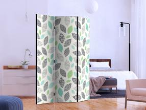 Širma Artgeist Patterned Leaves Paraventtc0345, įvairių spalvų, 135 cm x 172 cm