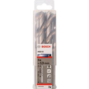 Metalo grąžtų rinkinys Bosch 2608595083, metalas, hss-g, tiesus, 13 mm x 101 cm