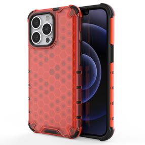 Telefona vāciņš Hurtel Honeycomb, sarkana krās., Apple