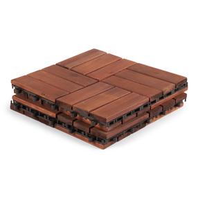 Terasų plytelė Garden Center, 30 cm x 30 cm x 2.2 cm, akacijų sp./ruda sp., 4 vnt.