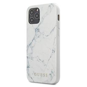 Telefoni ümbris Guess Marble for iPhone 12, valge v., Apple