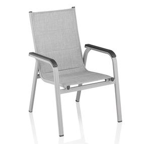 Lauko kėdė Kettler Basic 0301202-9300, antracito sp./pilka sp./sidabro sp., 69.5 cm x 65 cm x 99 cm