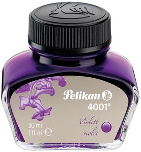 Tinte Pelikan 4001, violeta krās.