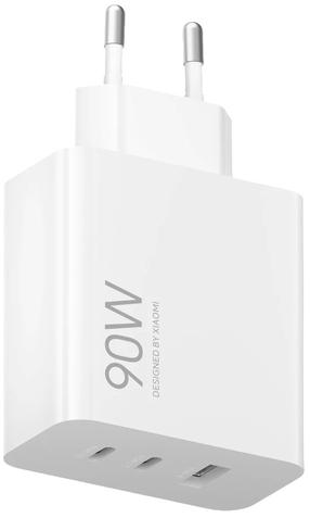 Telefoni laadija Xiaomi BHR087MEU, USB Type A/2 x USB Type C, 6 cm, valge v., 90 W