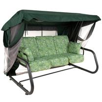 Lauko sūpynės Patio Rimini / Venezia G043-12LB, antracito sp./žalia sp., 221 cm x 143 cm x 173 cm