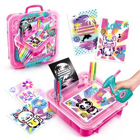 Kaunistuskomplekt Airbrush Art Activity Case, mitmevärviline
