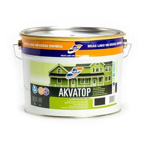 Краски для деревянных фасадов Rilak Akvatop, черный цв., 9 л