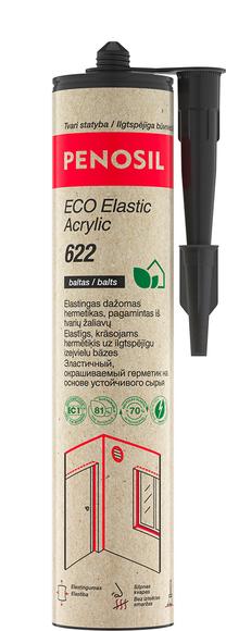 Akrilinis hermetikas Penosil ECO Elastic Acrylic 622, 0.3 l, balta sp.