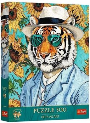 Pusle Trefl Pet As Art Tiger And Sunflowers 37626, 48 cm x 34 cm, 500 tk, mitmevärviline