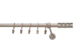 Karnizo komplektas Olimp Cylinder Crystal, 300 cm, Ø 19 mm, antikinio aukso sp.
