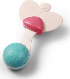 Погремушка BabyOno Have Fun Flower, зеленый цв./розовый цв.