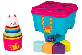Attīstoša rotaļlieta Smily Play Bunny Tower, daudzkrāsaina, 13 gab.
