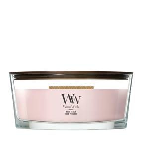 Свеча, ароматическая WoodWick Rose Blush, 40 - 65 час, 453 г, розовый цв.
