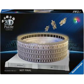 3D dėlionė Ravensburger Iconics Colosseum Rome, 31 cm x 36.2 cm, 216 vnt., ruda sp.