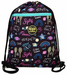 Krepšys avalynei CoolPack Vert Tennis Star, juoda sp./įvairių spalvų