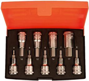 Komplekts Bahco S9 set HEX H4-H17 1/2"