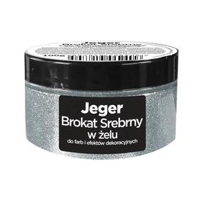 Краска специального назначения, для стен Jeger Brokat Silver, серебристый цв., 0.1 л