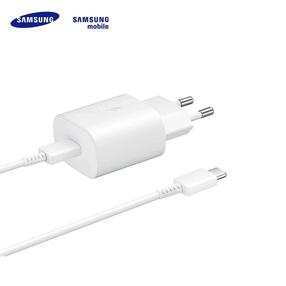 Samsung EP-TA800 25W PD 3.0 Super Fast Type-C Plug 3A Lādētājs + Type-C Vads Balta (EU Blister)