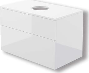 Vonios spintelė po praustuvu Deante, balta sp., 47 cm x 80 cm x 52 cm