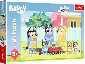 Dėlionė Trefl Bluey Happy World, 27.5 cm x 41 cm, 100 vnt., įvairių spalvų
